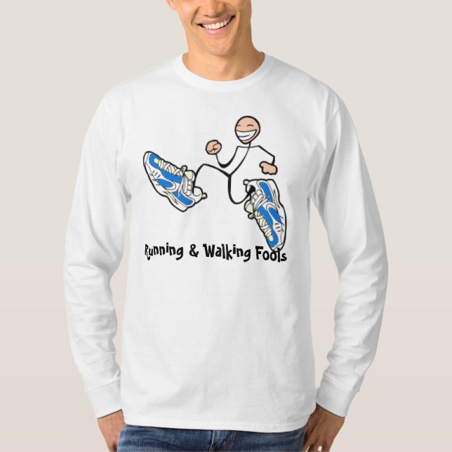 Dummköpfe Dri-Sitz lange Hülse T-Shirt (Vorderseite)