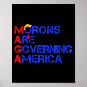 Dummköpfe regieren Amerika Lustig Trump 2024 _2 Poster