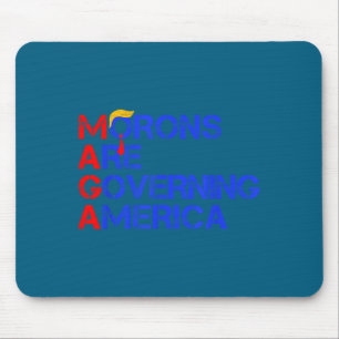 Dummköpfe regieren Amerika Lustig Trump 2024 Mousepad