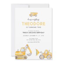 Dump Alles Bauen Geburtstag Einladungen