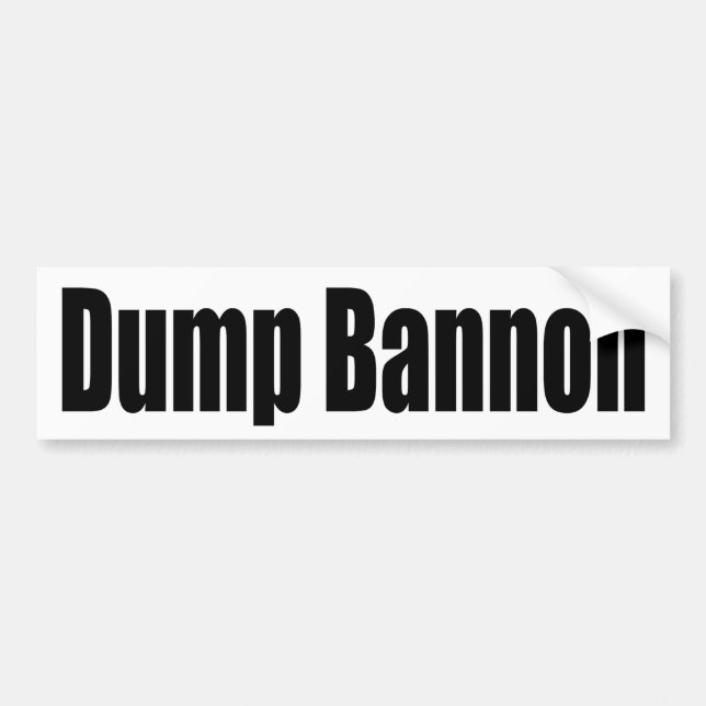 Dump-Bannon Autoaufkleber (Vorne)