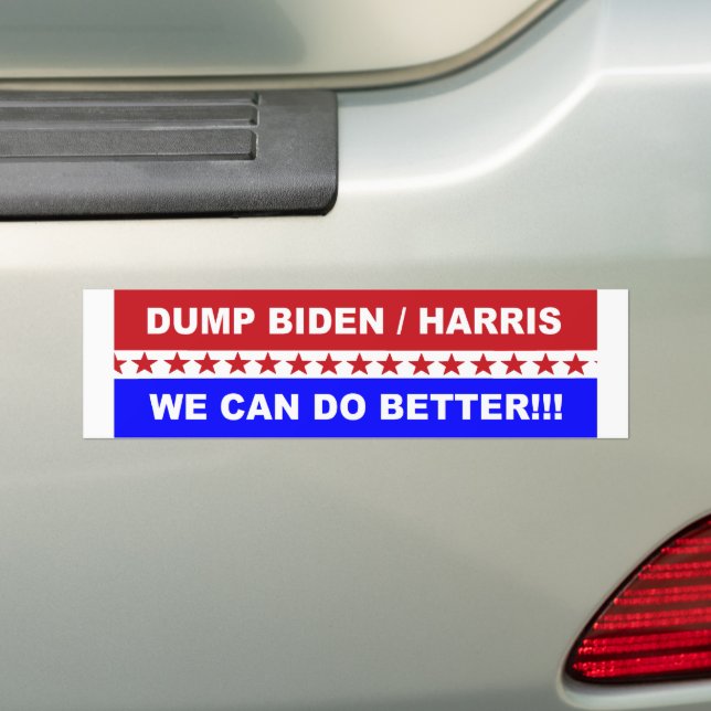 Dump Biden / Harris Wir können besser! Autoaufkleber (Auf Auto)