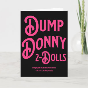 Dump Donny 2 Puppen Zwei Puppen Trump Zölle Humor  Karte