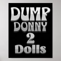 Dump Donny 2 Puppen Zwei Puppen Trump Zölle Humor