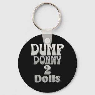 Dump Donny 2 Puppen Zwei Puppen Trump Zölle Humor Schlüsselanhänger