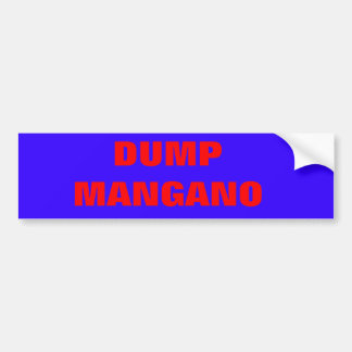 Dump mangano Autoaufkleber