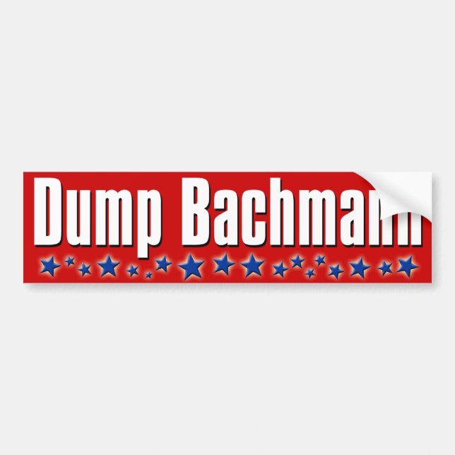 Dump Michele Bachmann Autoaufkleber (Vorne)