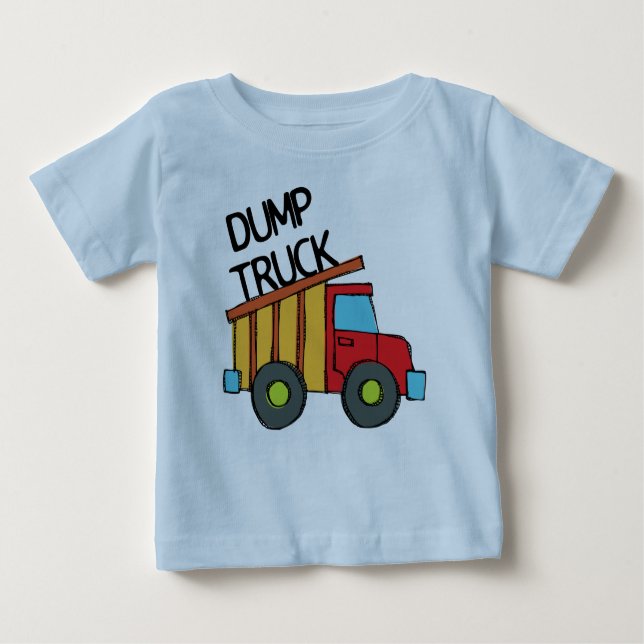 Dump Truck Baby T-shirt (Vorderseite)