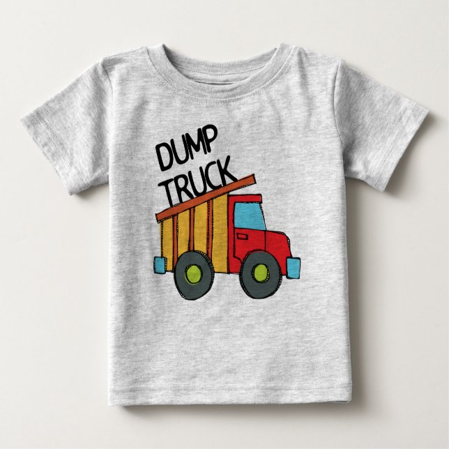 Dump Truck Baby T-shirt (Vorderseite)