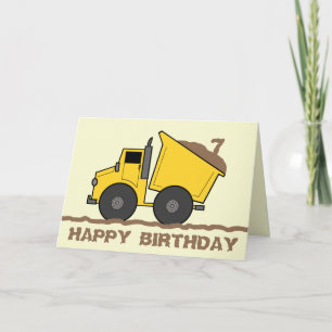 Dump Truck Birthday Card Karte