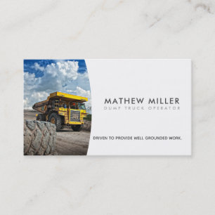 Dump Truck Business Cards Visitenkarte