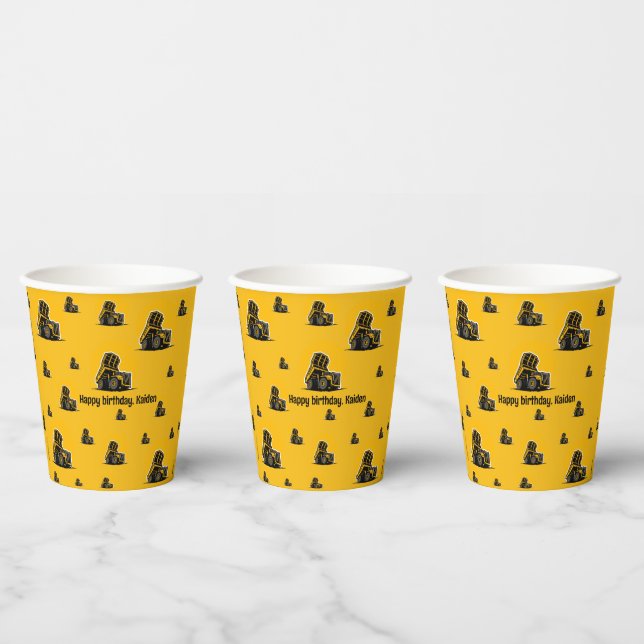 Dump Truck Construction Party Pappbecher (Multi)