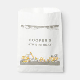 Dump Truck Construction Truck Birthday Thank You Geschenktütchen