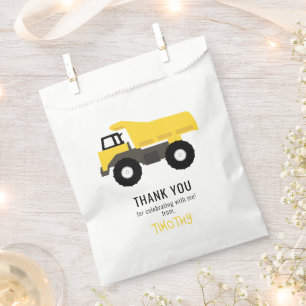 Dump Truck Construction Trucks Geburtstagsparty Geschenktütchen