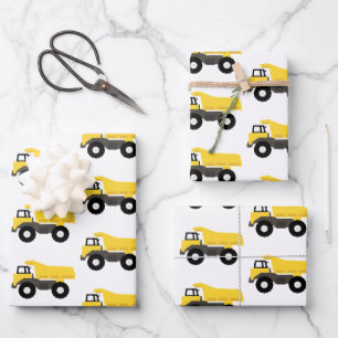 Dump Truck Construction Trucks Geschenkpapier Set