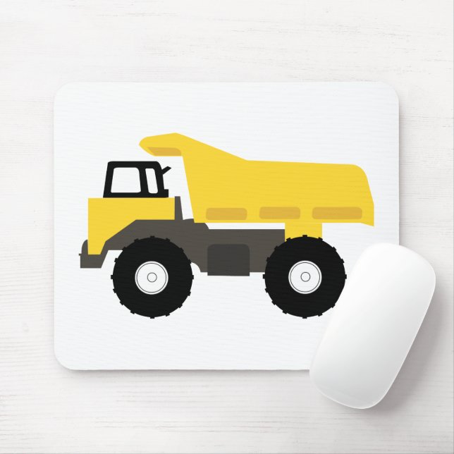 Dump Truck Construction Trucks Mousepad (Mit Mouse)