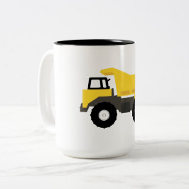 Dump Truck Construction Trucks Zweifarbige Tasse