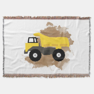 Dump Truck Construction Vehicle Mud Water Color Decke