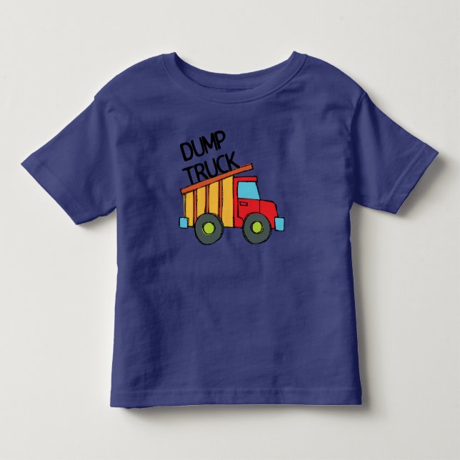 Dump Truck Kleinkind T-shirt (Vorderseite)