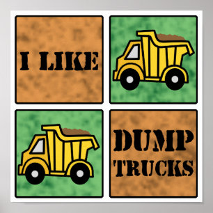 Dump Truck Poster