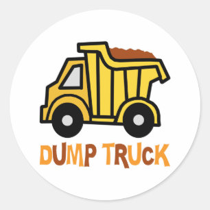 Dump Truck Runder Aufkleber
