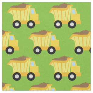 Dump Trucks Niedlich Boys Kids Stoff