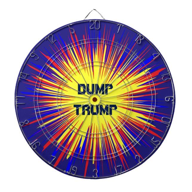 Dump Trump Dartboard Dartscheibe (vorne)