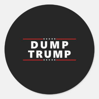 Dump Trump - Great Protest Anti Trump Shirt  Runder Aufkleber