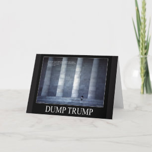 Dump Trump Lincoln Quote Card Karte