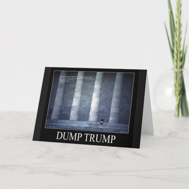 Dump Trump Lincoln Quote Card Karte (Vorderseite)