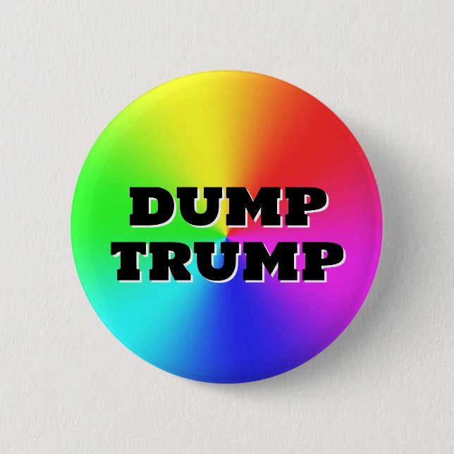 DUMP TRUMP ( Sie können die Wörter ändern! ) Button (Vorderseite)