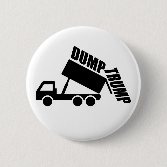 Dump Trump truck Button (Vorderseite)