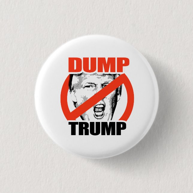 Dump-Trumpf - Anti-Trumpf Button (Vorderseite)