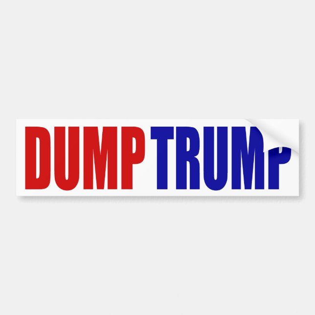 "DUMP-TRUMPF" AUTOAUFKLEBER (Vorne)