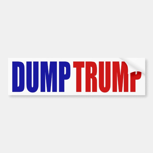 "DUMP-TRUMPF" AUTOAUFKLEBER (Vorne)