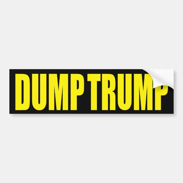 "DUMP-TRUMPF" AUTOAUFKLEBER (Vorne)