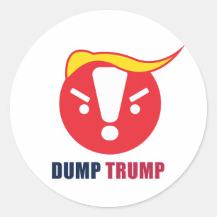 Dump-Trumpf Emoji runder Aufkleber: Aufkleber