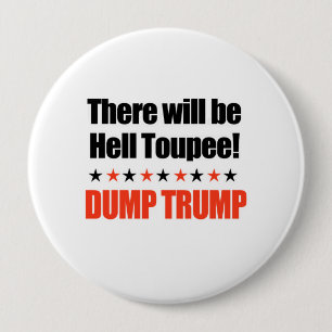 Dump-Trumpf - es gibt HölleToupee Button