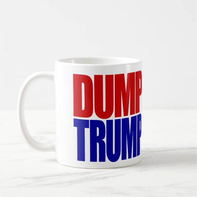 "DUMP-TRUMPF" (linkshändig) Kaffeetasse (Links)