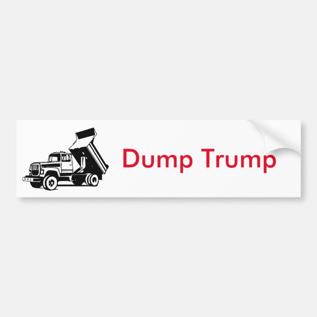 Dump-Trumpf-LKW Autoaufkleber (Vorne)