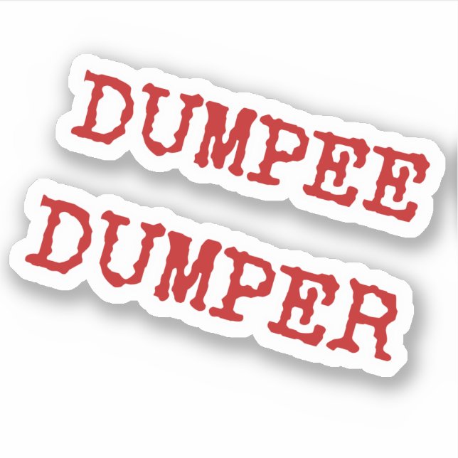 Dumped Anti Valentine's Day  Aufkleber (Vorderseite)