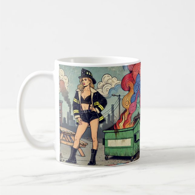 Dumping-Feuer Kaffeetasse (Links)