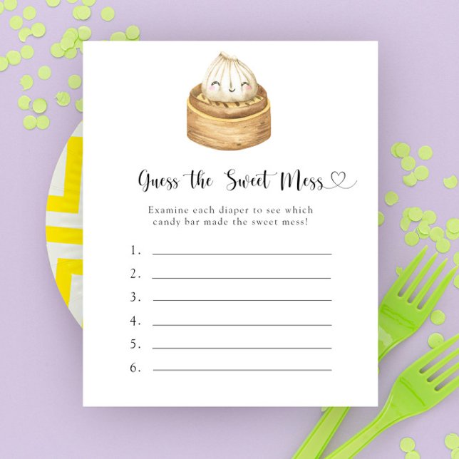 Dumpling Baby Dusche Raten Sie das Sweet Mess Spie (Von Creator hochgeladen)