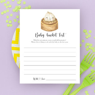 Dumpling-Baby-Party Baby-Eimer-Liste