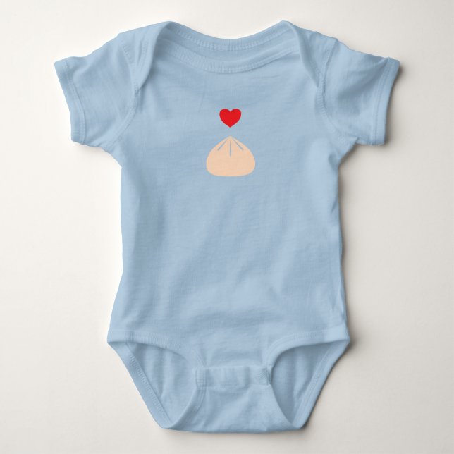 Dumpling Liebe Baby 1-Stück Bodysuit Baby Strampler (Vorderseite)