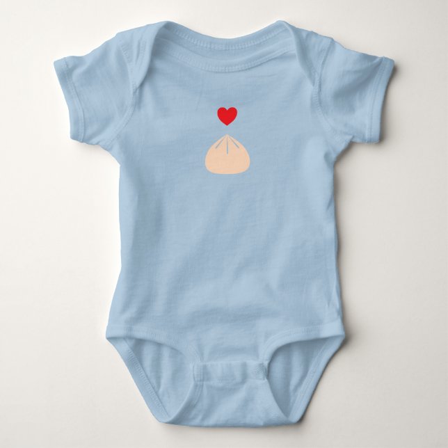 Dumpling Liebe Baby 1-Stück Bodysuit Strampler (Vorderseite)