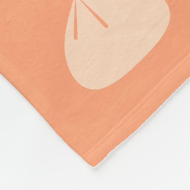 Dumpling Liebe Cantaloupe Small Fleece Blanket (Ecke)