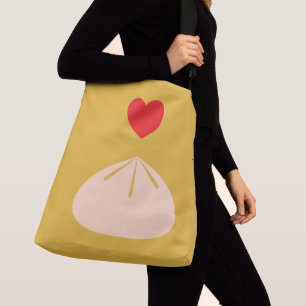 Dumpling Liebe Longan Crossbody Bag (2 Größen) Tragetaschen Mit Langen Trägern