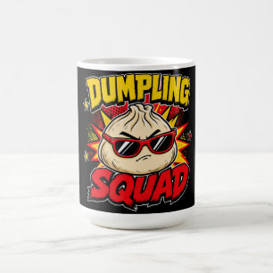 Dumpling Squad Retro-Comic-Pop-Art-Foodie-Dim-Sum Kaffeetasse