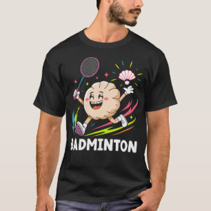 Dumplings spielen Badminton Essstäbchen Wrap Küche T-Shirt